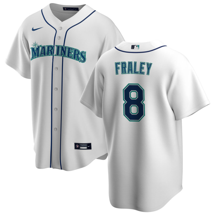 Nike Men #8 Jake Fraley Seattle Mariners Baseball Jerseys Sale-White